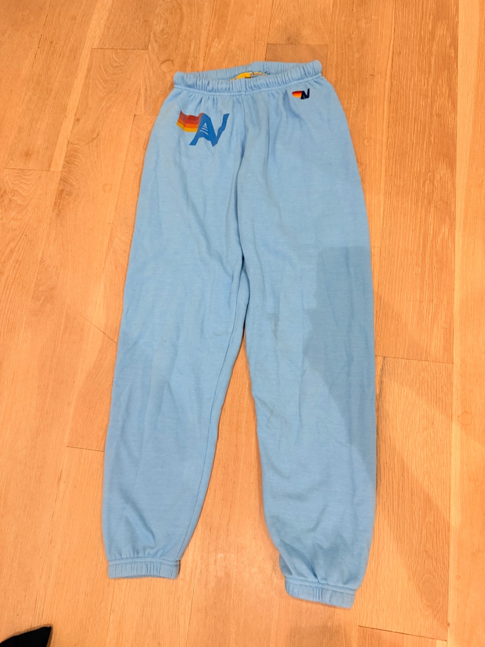 Aviator Nation Light Blue Womenโs Sweatpants Size Small